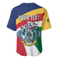 Personalized Happy Seychelles Independence Day Baseball Jersey Black Parrot Coat Of Arms