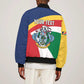 Personalized Happy Seychelles Independence Day Bomber Jacket Black Parrot Coat Of Arms