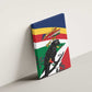 Personalized Happy Seychelles Independence Day Canvas Wall Art Black Parrot Coat Of Arms
