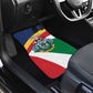 Personalized Happy Seychelles Independence Day Car Mats Black Parrot Coat Of Arms