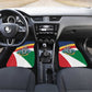Personalized Happy Seychelles Independence Day Car Mats Black Parrot Coat Of Arms