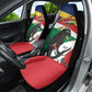 Personalized Happy Seychelles Independence Day Car Seat Cover Black Parrot Coat Of Arms