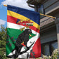 Personalized Happy Seychelles Independence Day Garden Flag Black Parrot Coat Of Arms