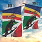 Personalized Happy Seychelles Independence Day Garden Flag Black Parrot Coat Of Arms