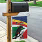 Personalized Happy Seychelles Independence Day Garden Flag Black Parrot Coat Of Arms