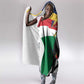 Personalized Happy Seychelles Independence Day Hooded Blanket Black Parrot Coat Of Arms