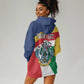 Personalized Happy Seychelles Independence Day Hoodie Dress Black Parrot Coat Of Arms