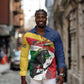 Personalized Happy Seychelles Independence Day Long Sleeve Button Shirt Black Parrot Coat Of Arms