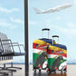 Personalized Happy Seychelles Independence Day Luggage Cover Black Parrot Coat Of Arms
