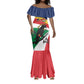 Personalized Happy Seychelles Independence Day Mermaid Dress Black Parrot Coat Of Arms