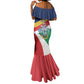 Personalized Happy Seychelles Independence Day Mermaid Dress Black Parrot Coat Of Arms