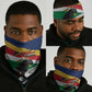 Happy Seychelles Independence Day Neck Gaiter Black Parrot Coat Of Arms - African Pride