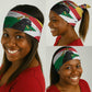 Happy Seychelles Independence Day Neck Gaiter Black Parrot Coat Of Arms - African Pride
