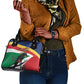 Personalized Happy Seychelles Independence Day Shoulder Handbag Black Parrot Coat Of Arms