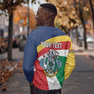 Personalized Happy Seychelles Independence Day Sweatshirt Black Parrot Coat Of Arms