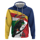 Personalized Happy Seychelles Independence Day Zip Hoodie Black Parrot Coat Of Arms