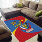 Congo-Kinshasa Independence Day Area Rug Coat Of Arms - African Pattern