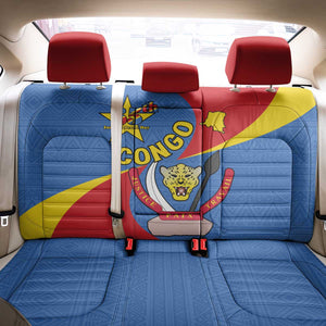 Congo-Kinshasa Independence Day Back Car Seat Cover Coat Of Arms - African Pattern