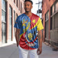 Congo-Kinshasa Independence Day Baseball Jersey Coat Of Arms - African Pattern