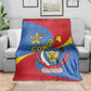 Congo-Kinshasa Independence Day Blanket Coat Of Arms - African Pattern