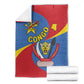 Congo-Kinshasa Independence Day Blanket Coat Of Arms - African Pattern