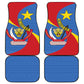 Congo-Kinshasa Independence Day Car Mats Coat Of Arms - African Pattern
