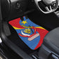 Congo-Kinshasa Independence Day Car Mats Coat Of Arms - African Pattern