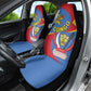 Congo-Kinshasa Independence Day Car Seat Cover Coat Of Arms - African Pattern