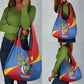 Congo-Kinshasa Independence Day Grocery Bag Coat Of Arms - African Pattern