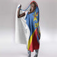 Congo-Kinshasa Independence Day Hooded Blanket Coat Of Arms - African Pattern