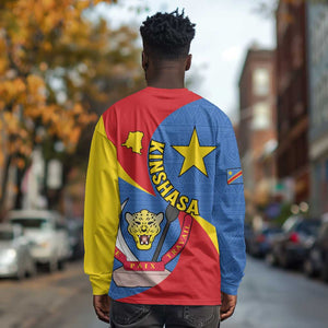 Congo-Kinshasa Independence Day Long Sleeve Shirt Coat Of Arms - African Pattern