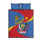 Congo-Kinshasa Independence Day Quilt Bed Set Coat Of Arms - African Pattern