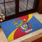 Congo-Kinshasa Independence Day Rubber Doormat Coat Of Arms - African Pattern