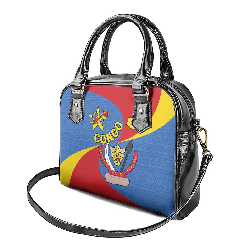 Congo-Kinshasa Independence Day Shoulder Handbag Coat Of Arms - African Pattern