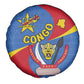 Congo-Kinshasa Independence Day Spare Tire Cover Coat Of Arms - African Pattern