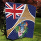 Personalized Tristan da Cunha Quilt Coat Of Arms Tropical Flowers