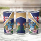 Personalized Tristan da Cunha Tumbler Cup Coat Of Arms Tropical Flowers