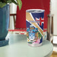 Personalized Tristan da Cunha Tumbler Cup Coat Of Arms Tropical Flowers