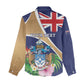 Personalized Tristan da Cunha Women Casual Shirt Coat Of Arms Tropical Flowers