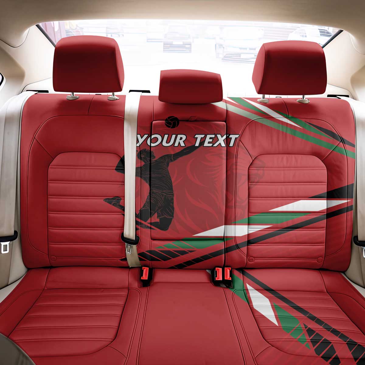 Custom Kenya Volleyball Back Car Seat Cover Go Champions