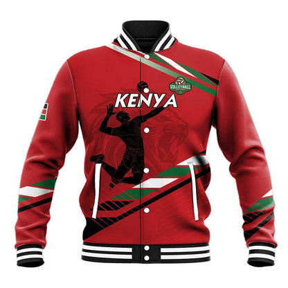 Custom Kenya Volleyball Baseball Jacket Go Champions