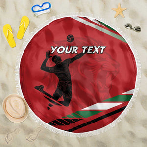 Custom Kenya Volleyball Beach Blanket Go Champions