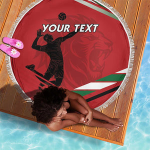Custom Kenya Volleyball Beach Blanket Go Champions