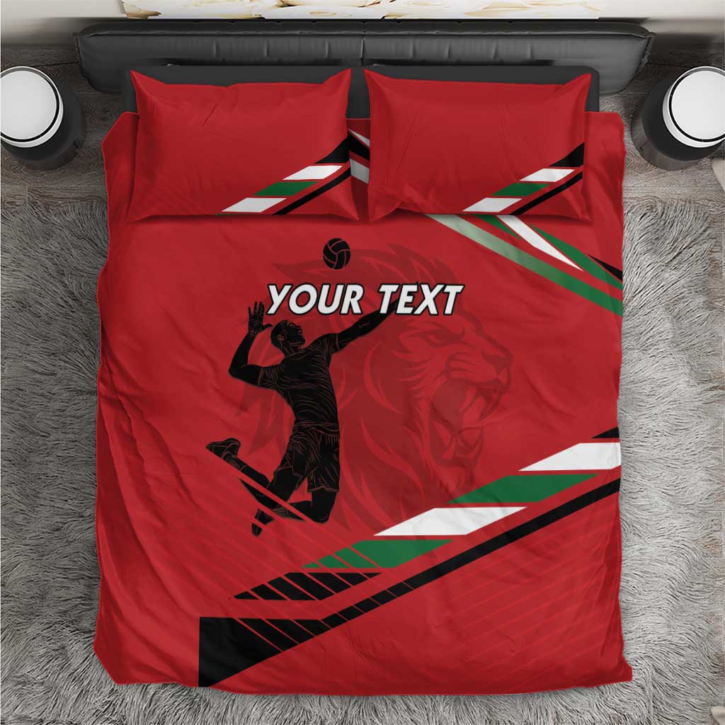 Custom Kenya Volleyball Bedding Set Go Champions
