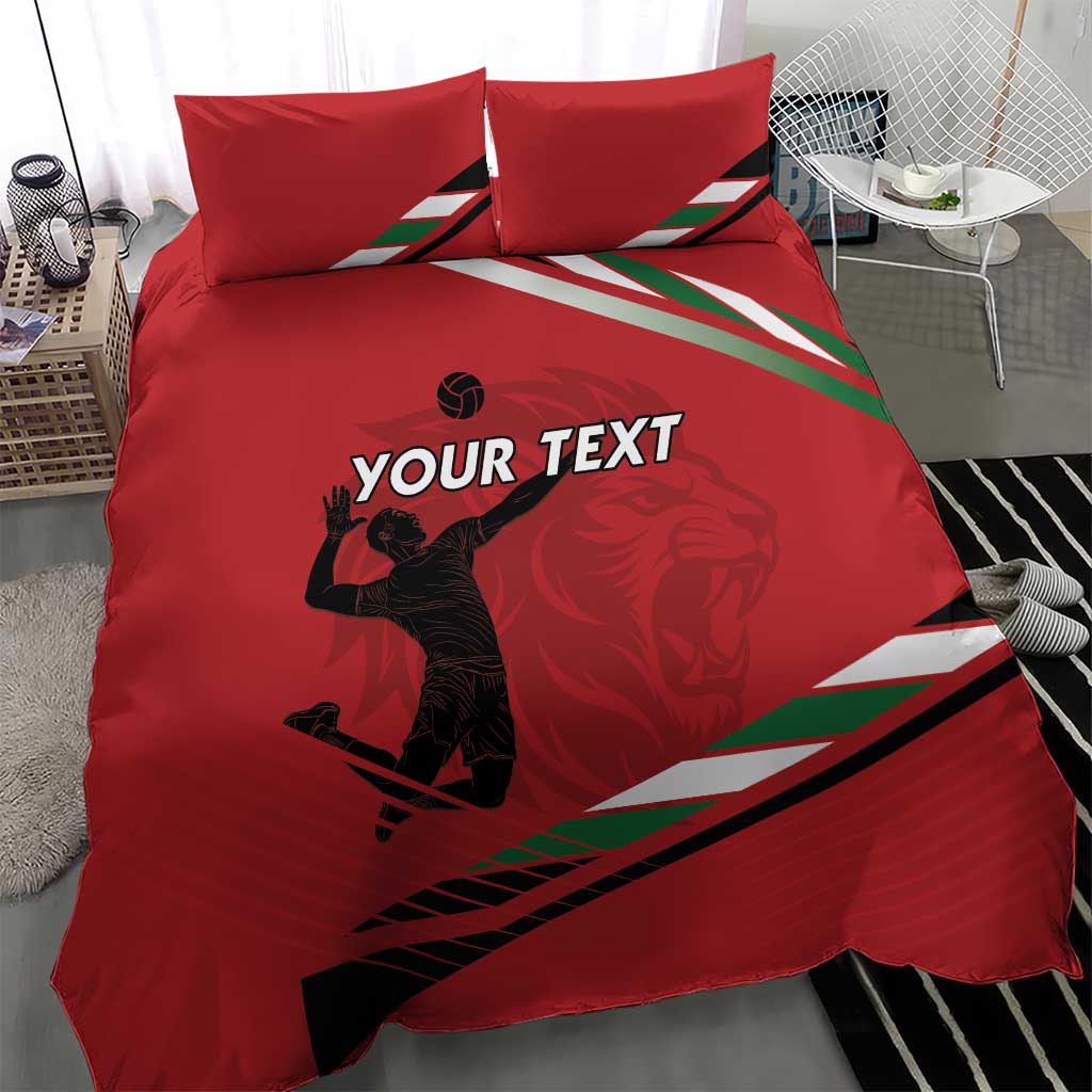 Custom Kenya Volleyball Bedding Set Go Champions