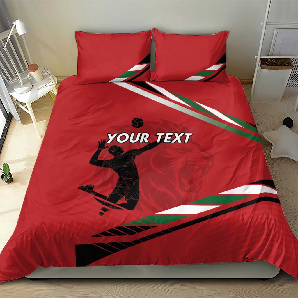 Custom Kenya Volleyball Bedding Set Go Champions