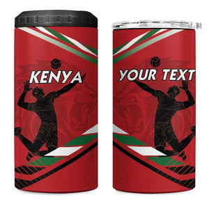 Custom Kenya Volleyball 4 in 1 Can Cooler Tumbler Go Champions