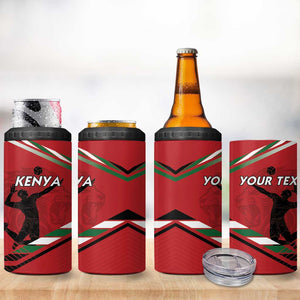 Custom Kenya Volleyball 4 in 1 Can Cooler Tumbler Go Champions