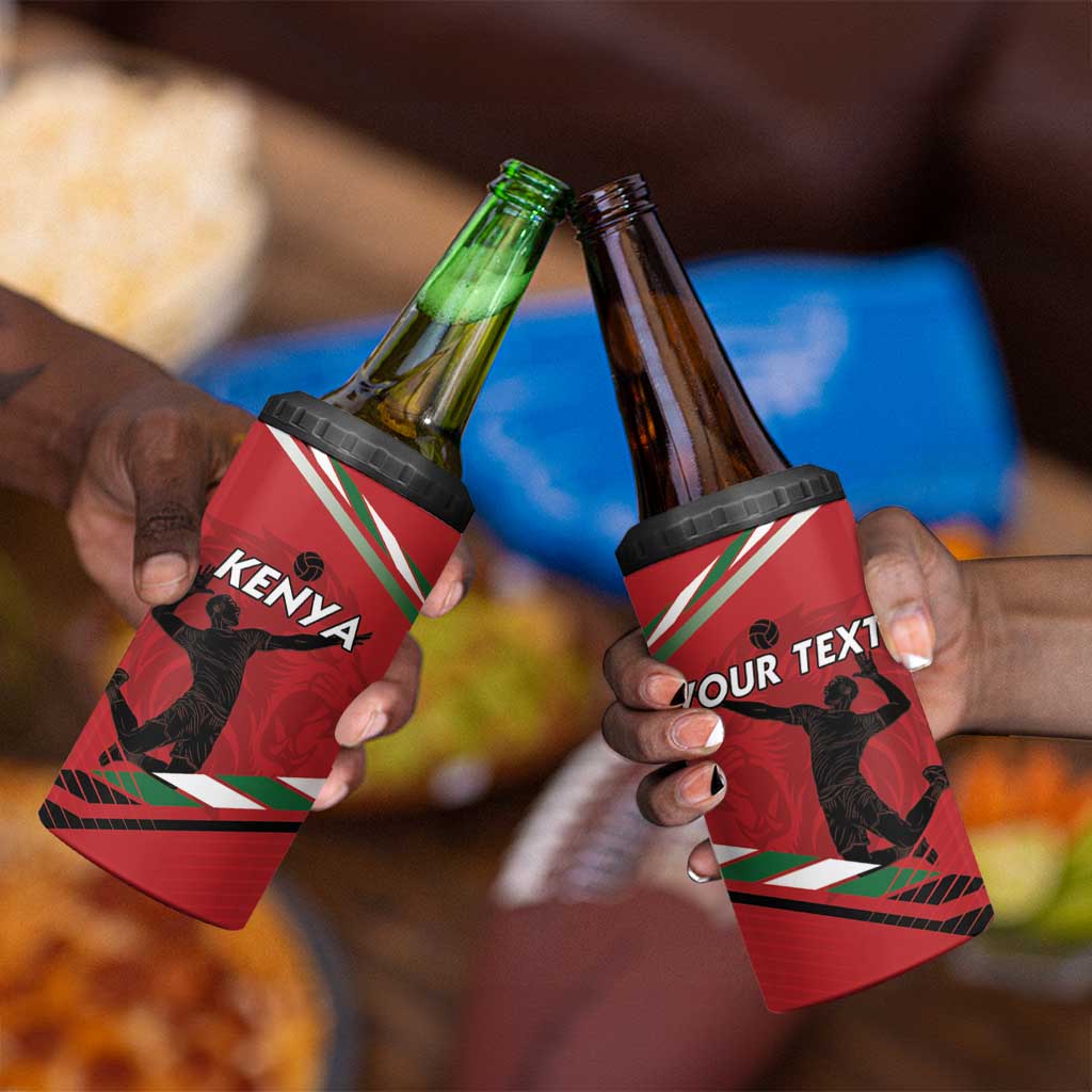 Custom Kenya Volleyball 4 in 1 Can Cooler Tumbler Go Champions