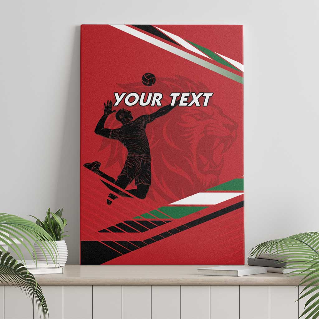 Custom Kenya Volleyball Canvas Wall Art Go Champions